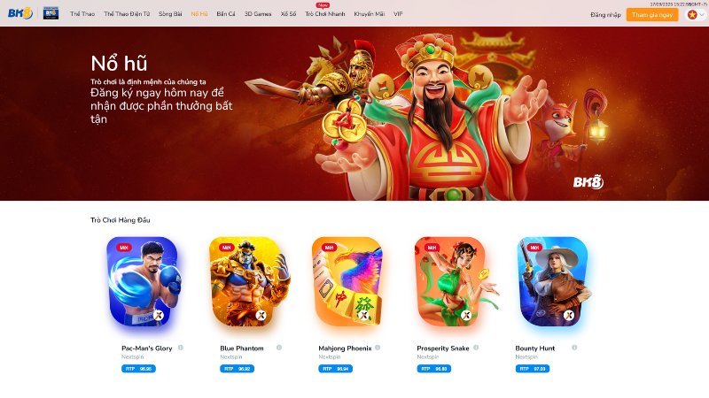 Game Slot BK8 - Kho giải trí đỉnh cao cho tín đồ săn thưởng