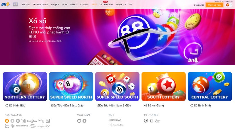 Tham gia xổ số BK8 - Cơ hội ẵm ngay giải độc đắc cực uy tín