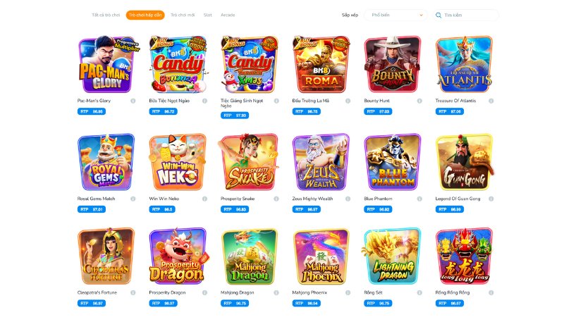 Hàng trăm tựa game slot cùng bắn cá cực nét